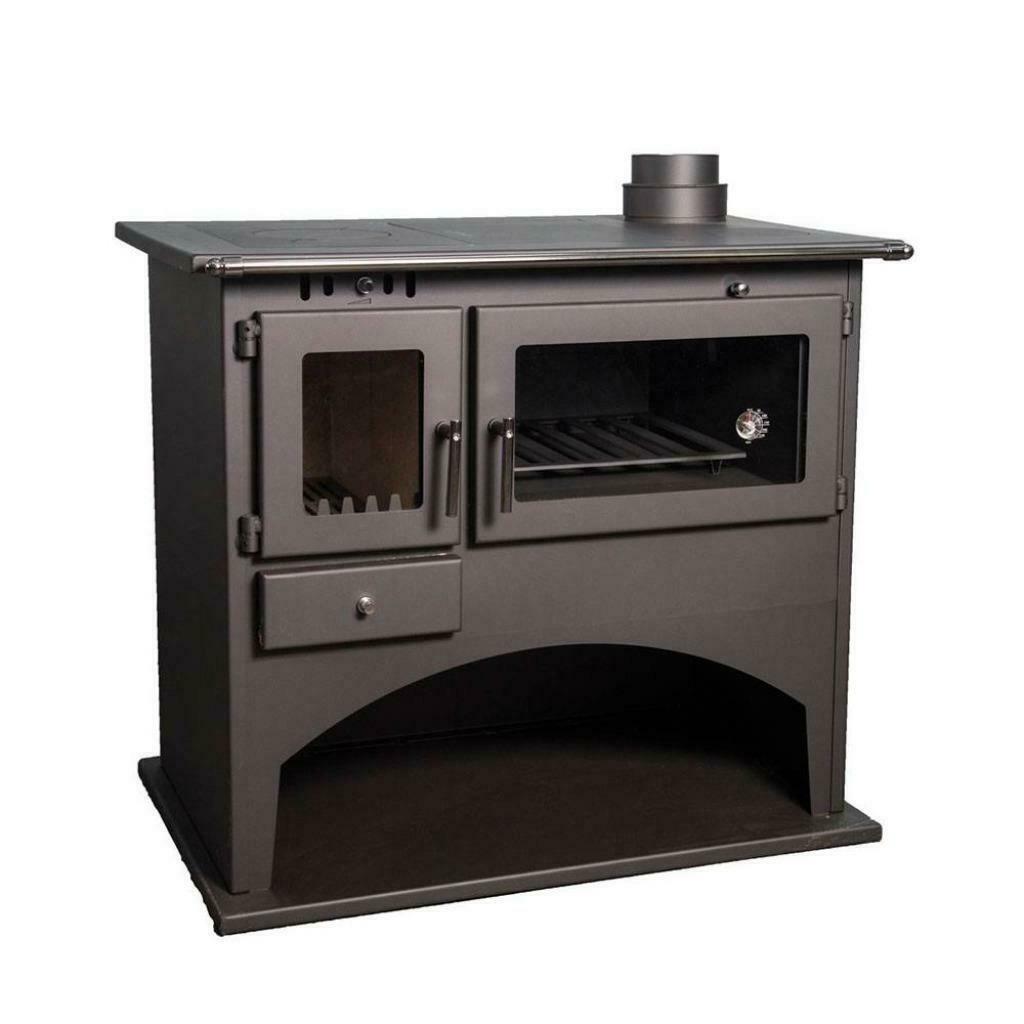 Viki houtkachel met oven en fornuis (10.5 kW), Huis en Inrichting, Kachels, Ophalen of Verzenden, Vrijstaand, Hout, Nieuw