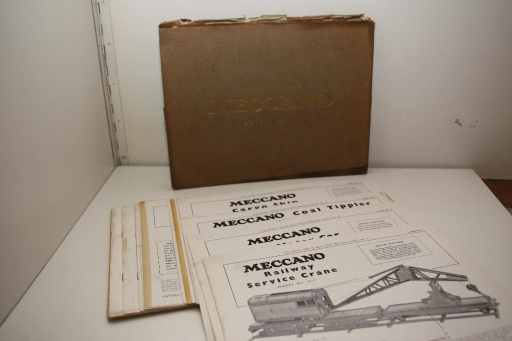 Meccano: Instructions for Outfit No.10. Map met 20 leaflets., Antiek en Kunst, Ophalen of Verzenden