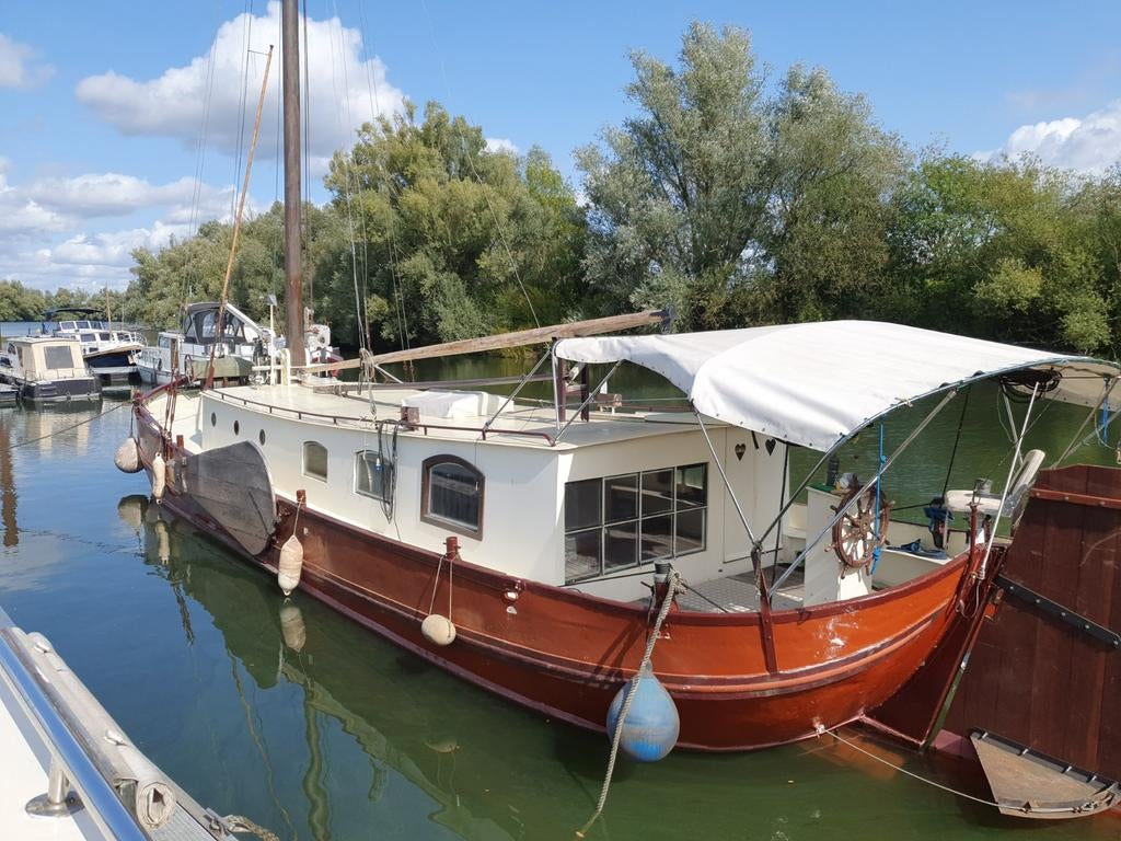 IJsselaak  tiny house, Watersport en Boten, Platbodems, Ophalen, Gebruikt, Staal, Diesel