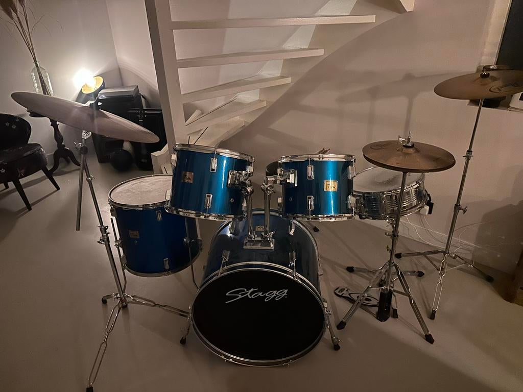 Stagg Drumstel - Compleet en klaar voor gebruik!, Ophalen, Gebruikt, Overige merken