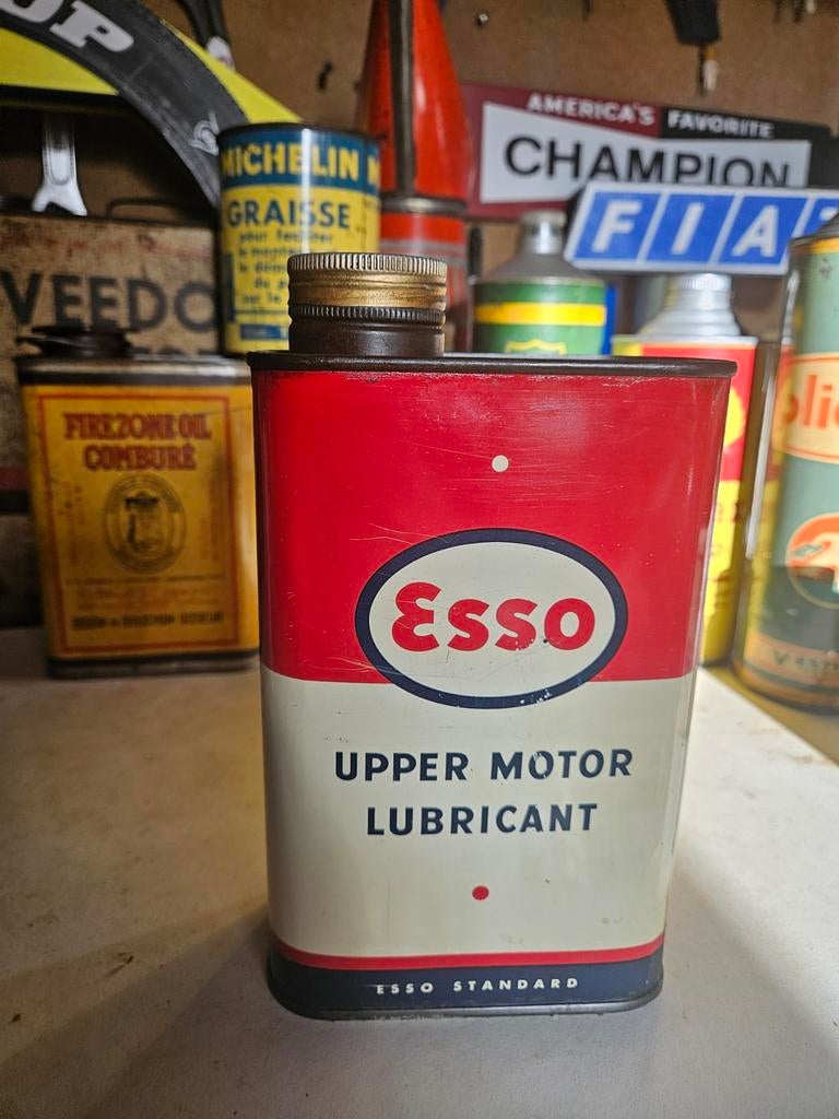 Esso Olieblik 1 Liter UCL Vintage Essoblik, Ophalen of Verzenden, Gebruikt, Overige