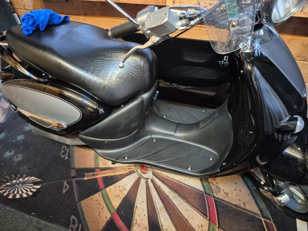 Mooie Aprillia scooter met geel kenteken, Ophalen, Gebruikt, Overige modellen, Maximaal 45 km/u
