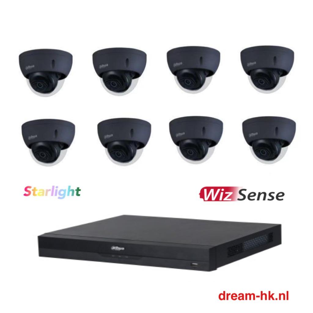 4MP Dahua Starlight WizSense 8CH IP PoE set(4x Optical Zoom), Ophalen of Verzenden, Nieuw, Buitencamera
