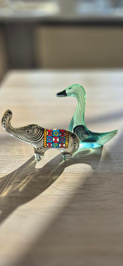 Vintage Abraham Palatnik Lucite Olifant

& Gans - Op Art 70', Antiek en Kunst, Ophalen of Verzenden