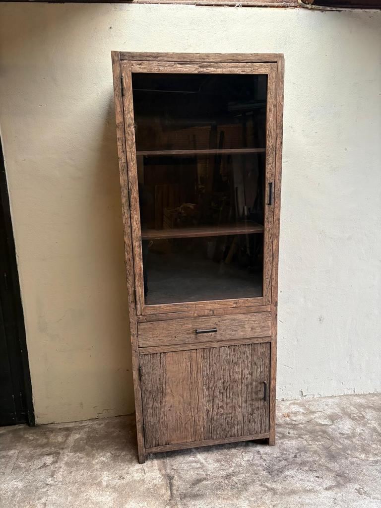 Truckwood railway houten kast kasten sidetable keuken tafel, Met klep(pen), Nieuw, Ophalen of Verzenden, 25 tot 50 cm