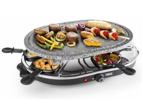 NIEUW! Princess Gourmetstel Steengrill&Raclette 8pers €26,99, Witgoed en Apparatuur, Gourmetstellen, Ophalen of Verzenden, Nieuw