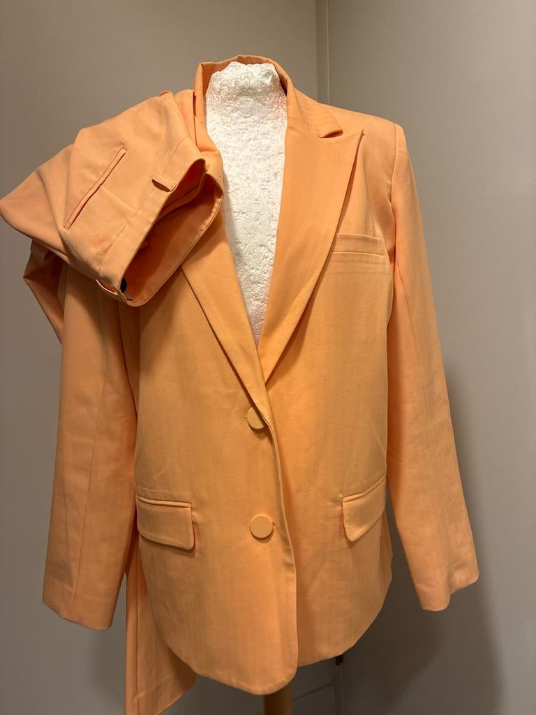 Envii xs zgan pak pale oranje viscose mix, Kleding | Dames, Maat 38/40 (M), Kostuum of Pak, Oranje, Ophalen of Verzenden