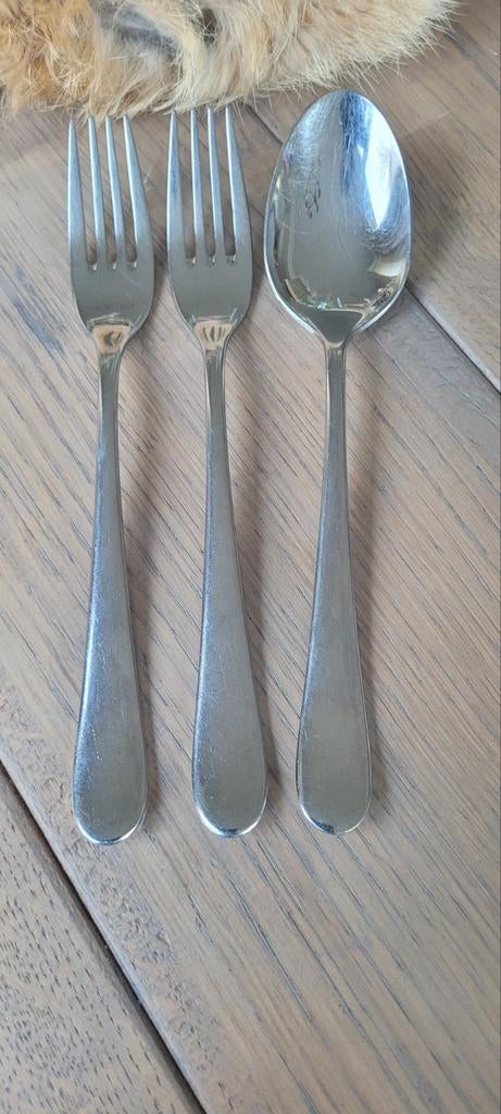 WMF hotel bestek, 2 vorken, 1 lepel 18/10, Antiek en Kunst, Antiek | Bestek, Ophalen of Verzenden