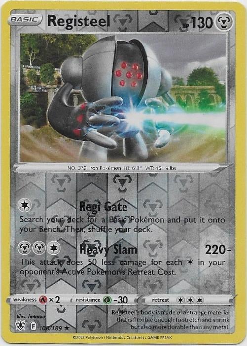 Astral Radiance,  Registeel [reverse] 108/196, Ophalen of Verzenden, Nieuw, Losse kaart