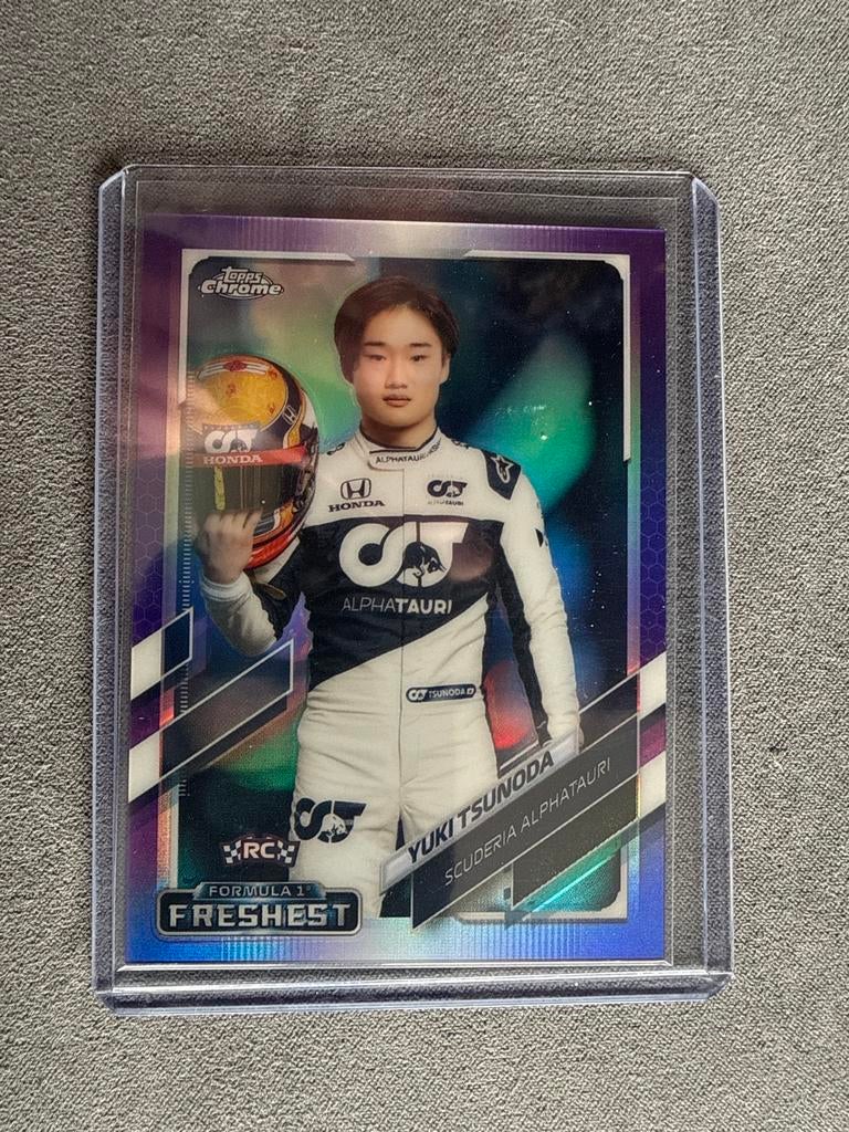 Topps Chrome F1 Yuki Tsunoda Purple Refractor /399 (2021), Ophalen of Verzenden, Nieuw, Formule 1
