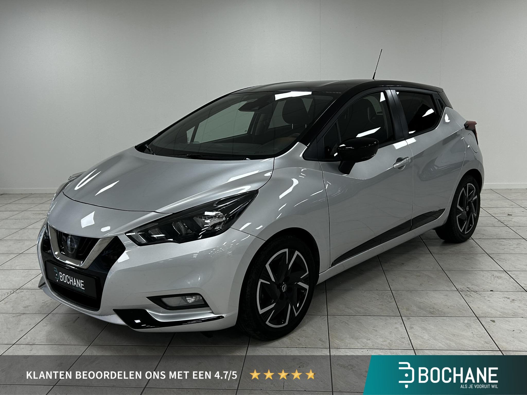 Nissan Micra 1.0 IG-T N-Design NAVIGATIE | AFNEEMBARE TREKHA, Auto's, Stof, Gebruikt, Met garantie (alle), Handgeschakeld
