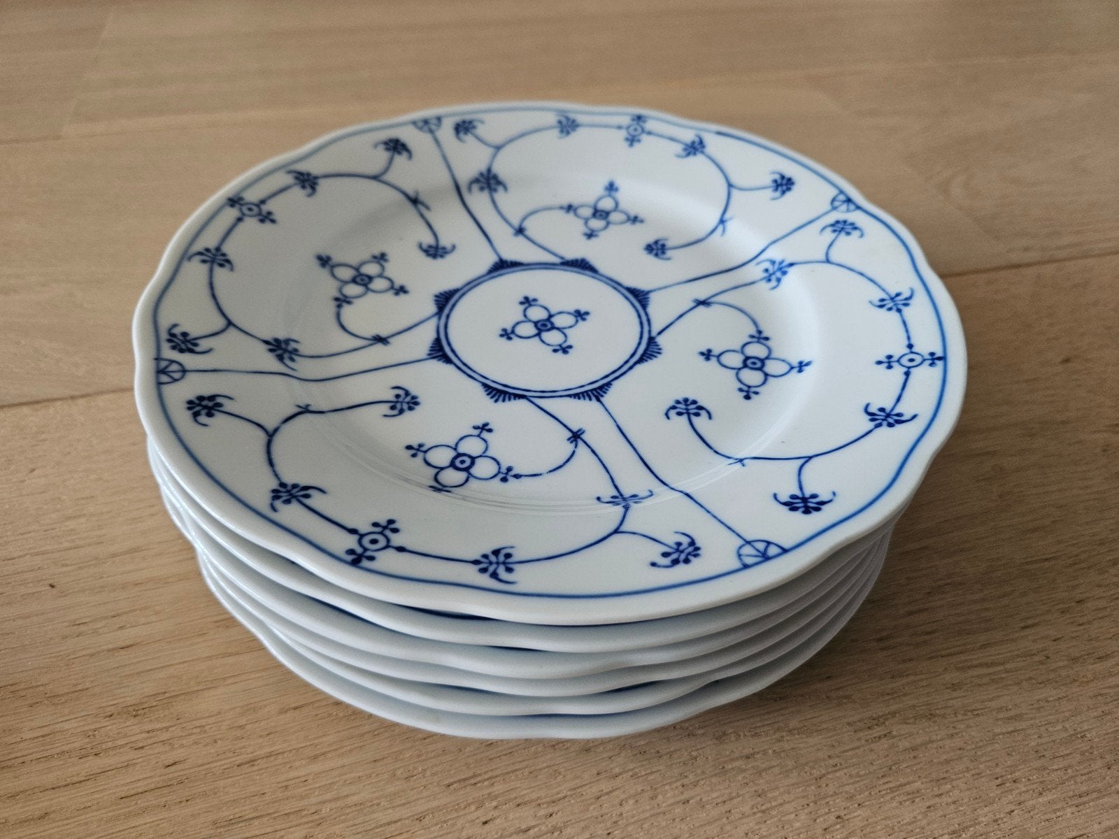Bavaria Moschendorp Blue Saks ontbijtbordjes, Antiek en Kunst, Ophalen of Verzenden