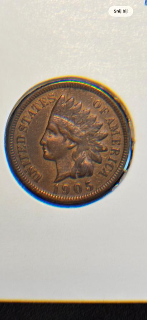 1 cent / penny 1905 uit USA, Ophalen of Verzenden, Noord-Amerika, Losse munt