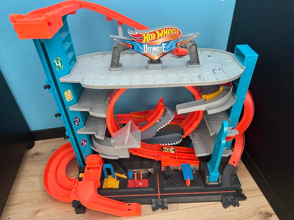 Hot Wheels Ultimate Garage met haai, Ophalen, Gebruikt, Jongen of Meisje