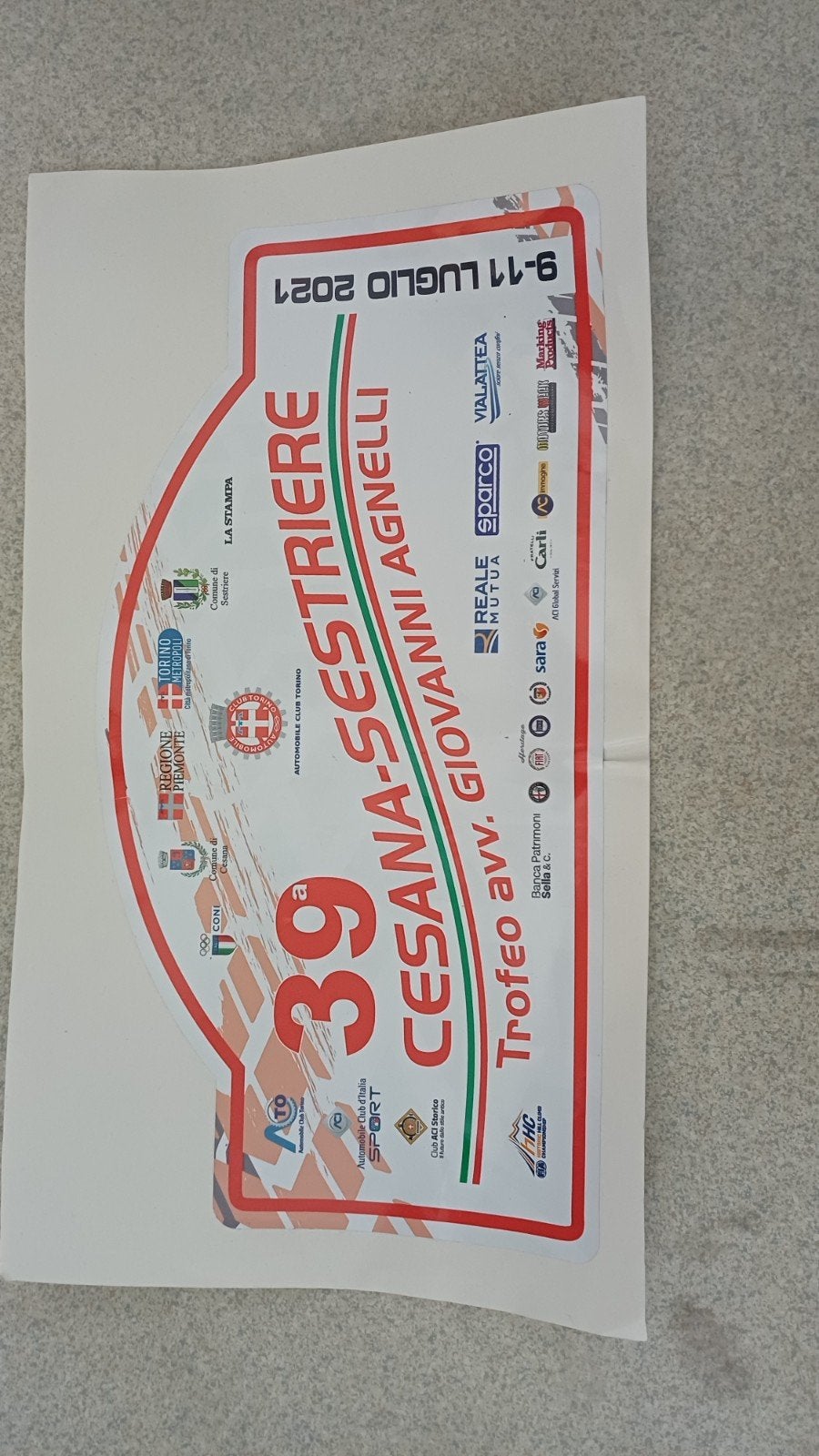 Diverse rallystickers - Italiaanse races, Ophalen of Verzenden
