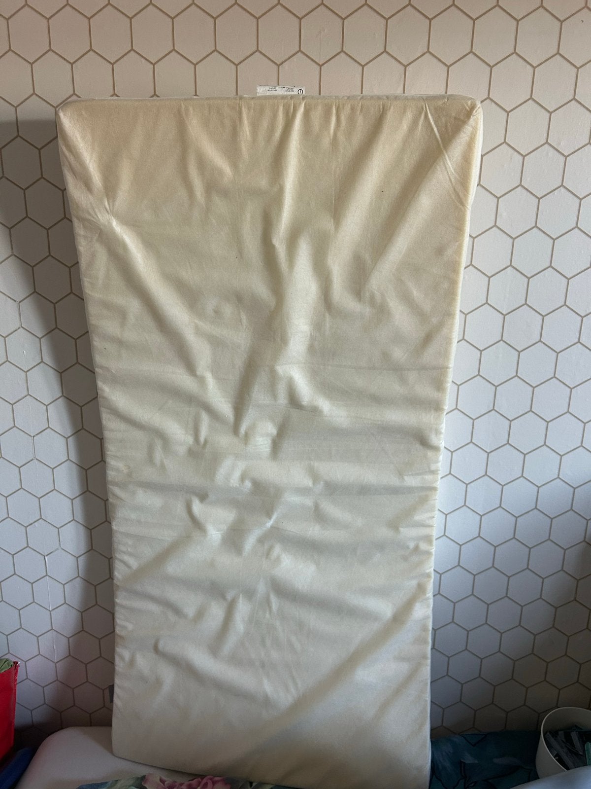 IKEA matrasje ledikant zo goed als nieuw, Ophalen, 190 cm of minder, Zo goed als nieuw, Matras