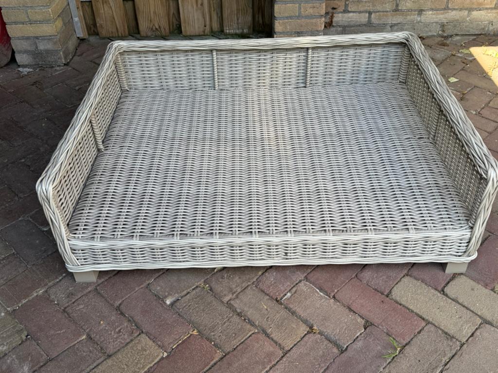 Rieten grote hondenmand, Ophalen of Verzenden, Gebruikt, Riet