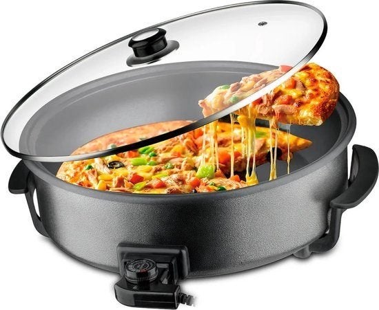 Cheffinger Elektrische Pizza Pan & Elektrische Hapjespan, .., Nieuw, ..., Minder dan 100 cm