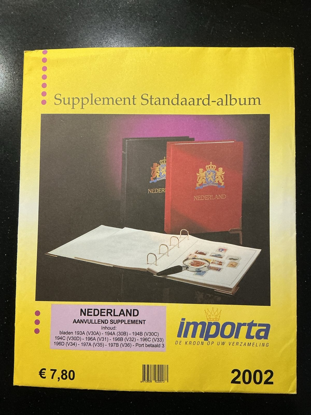 Nederland Supplement Standaard-album 2002 Importa, Ophalen of Verzenden, Na 1940, Postfris