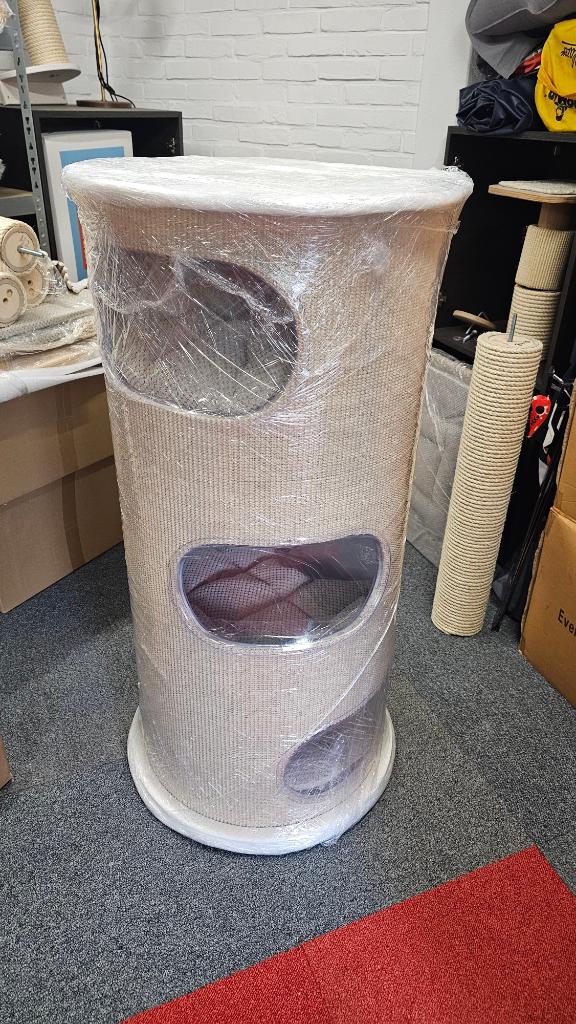 Rufi Drapaki 3 laags krabton - 120cm hoog / dia 50cm, Dieren en Toebehoren, Ophalen of Verzenden, Zo goed als nieuw, Krabton