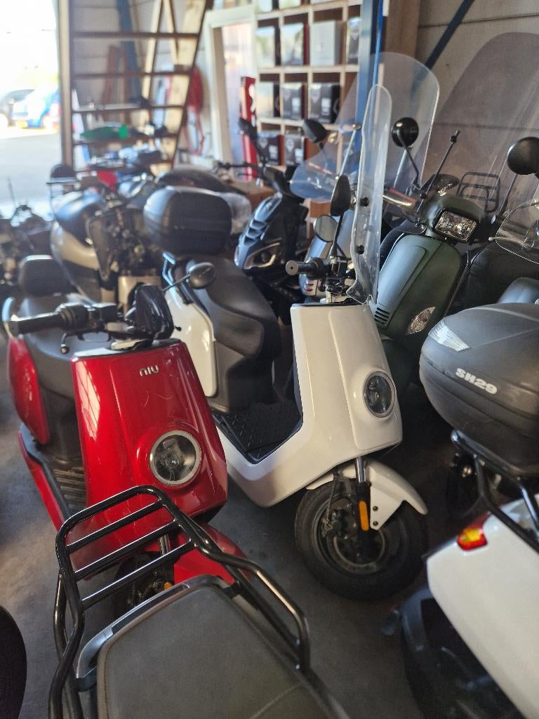 VERKOCHT! - HANDEL / EXPORT : 5X NIU SCOOTER , BROM + SNOR, Ophalen, Zo goed als nieuw, Benzine, Overige modellen