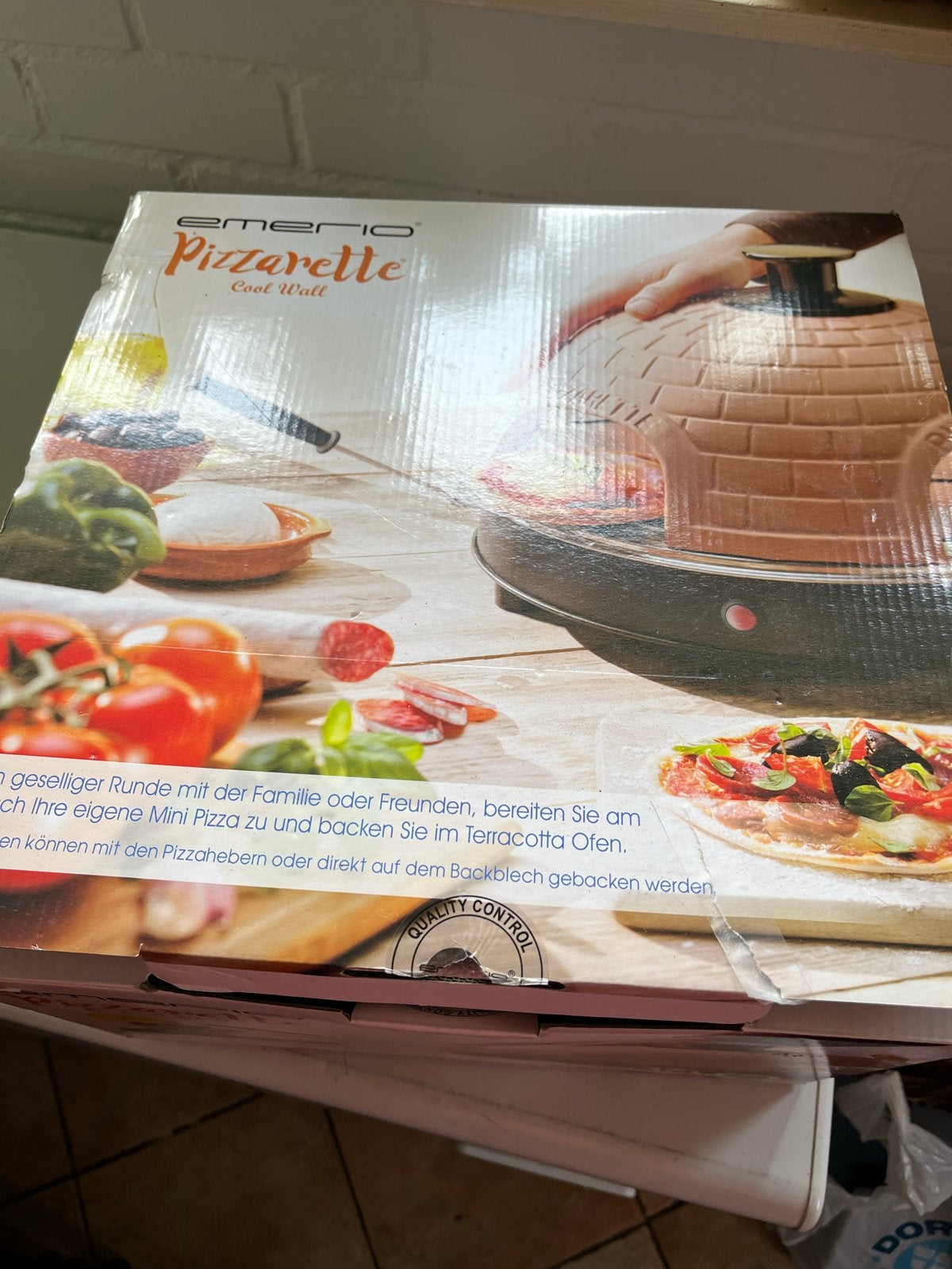 Emerio Pizzarette Cool Wall - Pizzaoven voor 4 personen, Witgoed en Apparatuur, Ovens, Nieuw, Vrijstaand, Pizzaoven, Overige merken