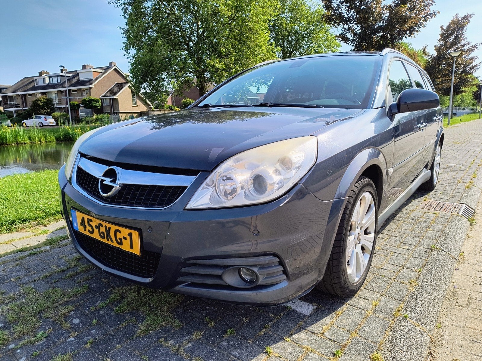 Opel Vectra 2.2 16V St.wgn 2008 Grijs, Auto's, Opel, Zwart, Blauw, Vectra, Particulier