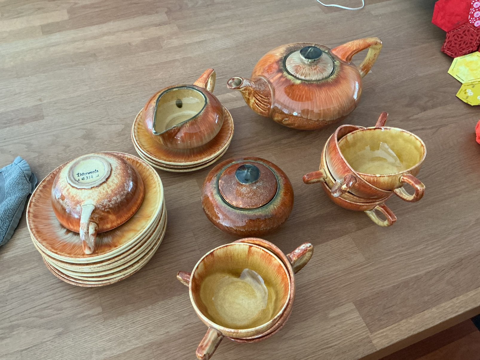 Elsterwerda theeservies, Ophalen