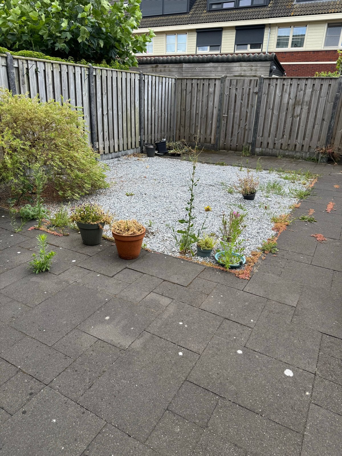 Tuintegels en kiezelstenen - 80m², Tuin en Terras, Tegels en Klinkers, Ophalen, Gebruikt, 10 m² of meer, Beton