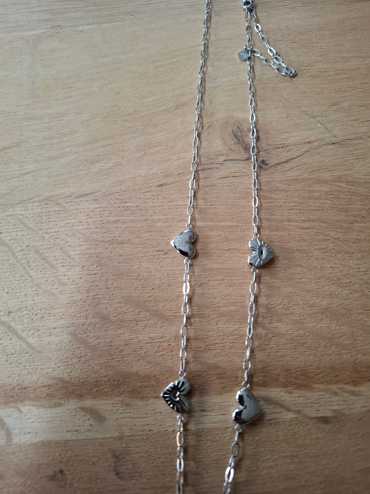 MY JEWELLERY Ketting met hartjes, Ophalen of Verzenden, Zo goed als nieuw, Zilver, Overige materialen