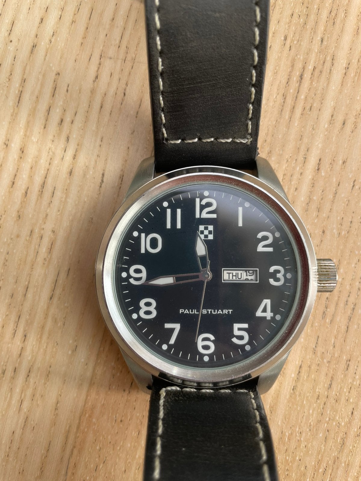 Horloge Paul Stuart, Overige merken, Leer, Staal, Polshorloge