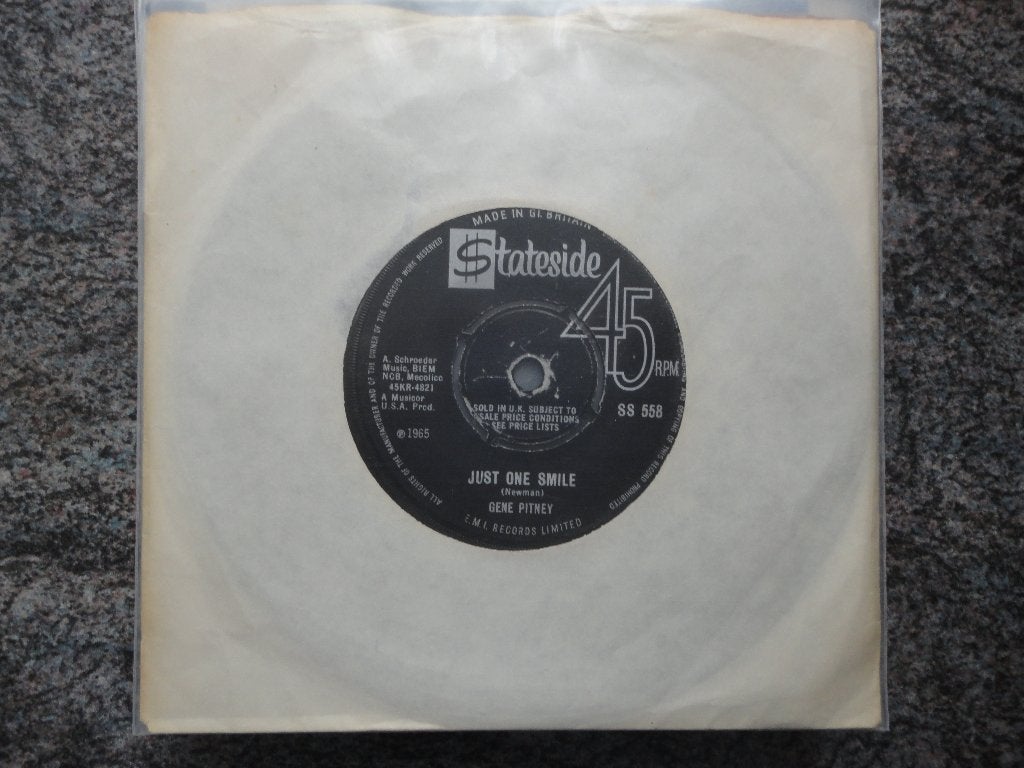 Gene Pitney - Just one smile UK 1965, Gebruikt, Originele persing, 7 inch, Single