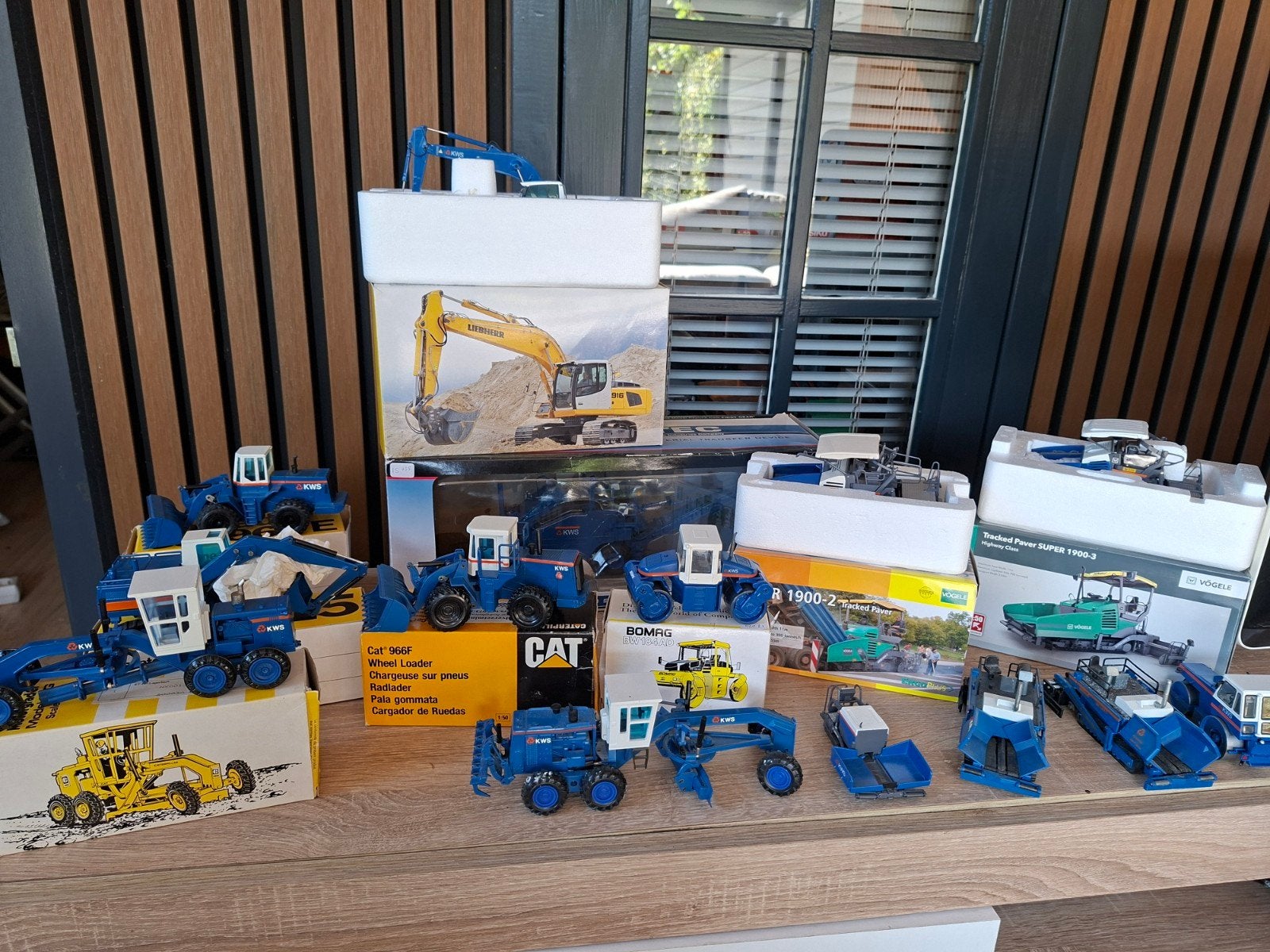 Partij KWS Wegenbouw Miniaturen - Diverse Voertuigen, Ophalen of Verzenden, Gebruikt