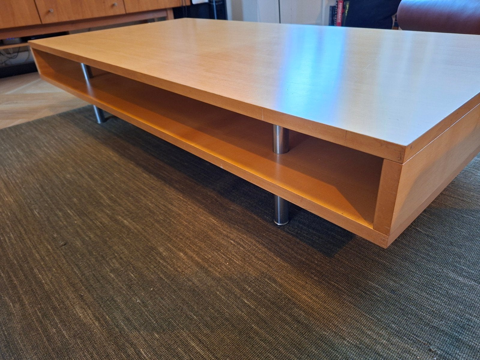 Stijlvolle salontafel van Castelijn licht hout, Gebruikt, 100 tot 150 cm, 50 tot 100 cm, Modern, minimalistisch