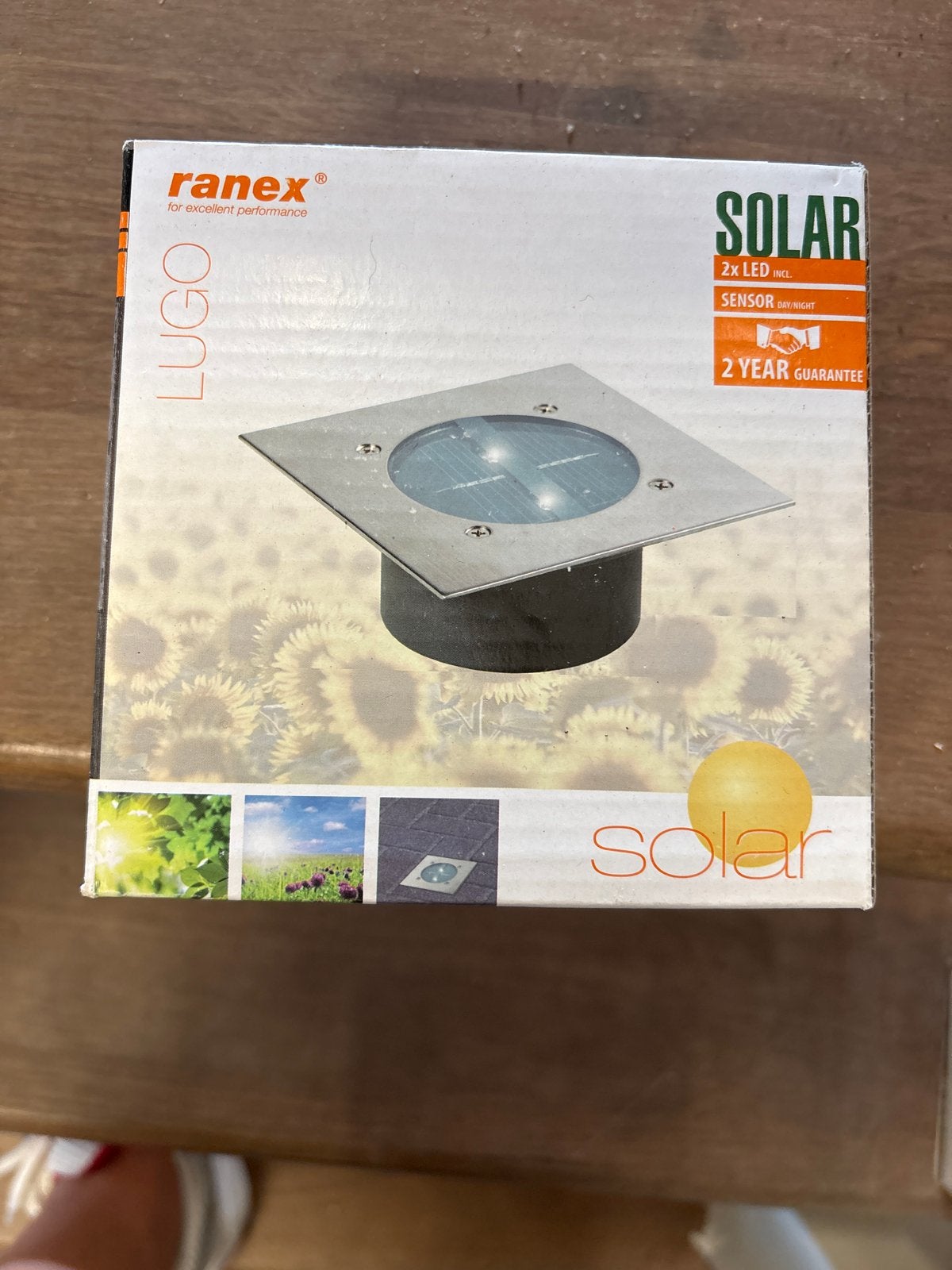 12x Ranex Lugo Solar Grondspots - RVS - LED - Sensor, Ophalen, Zonne-energie, Minder dan 50 watt, Nieuw