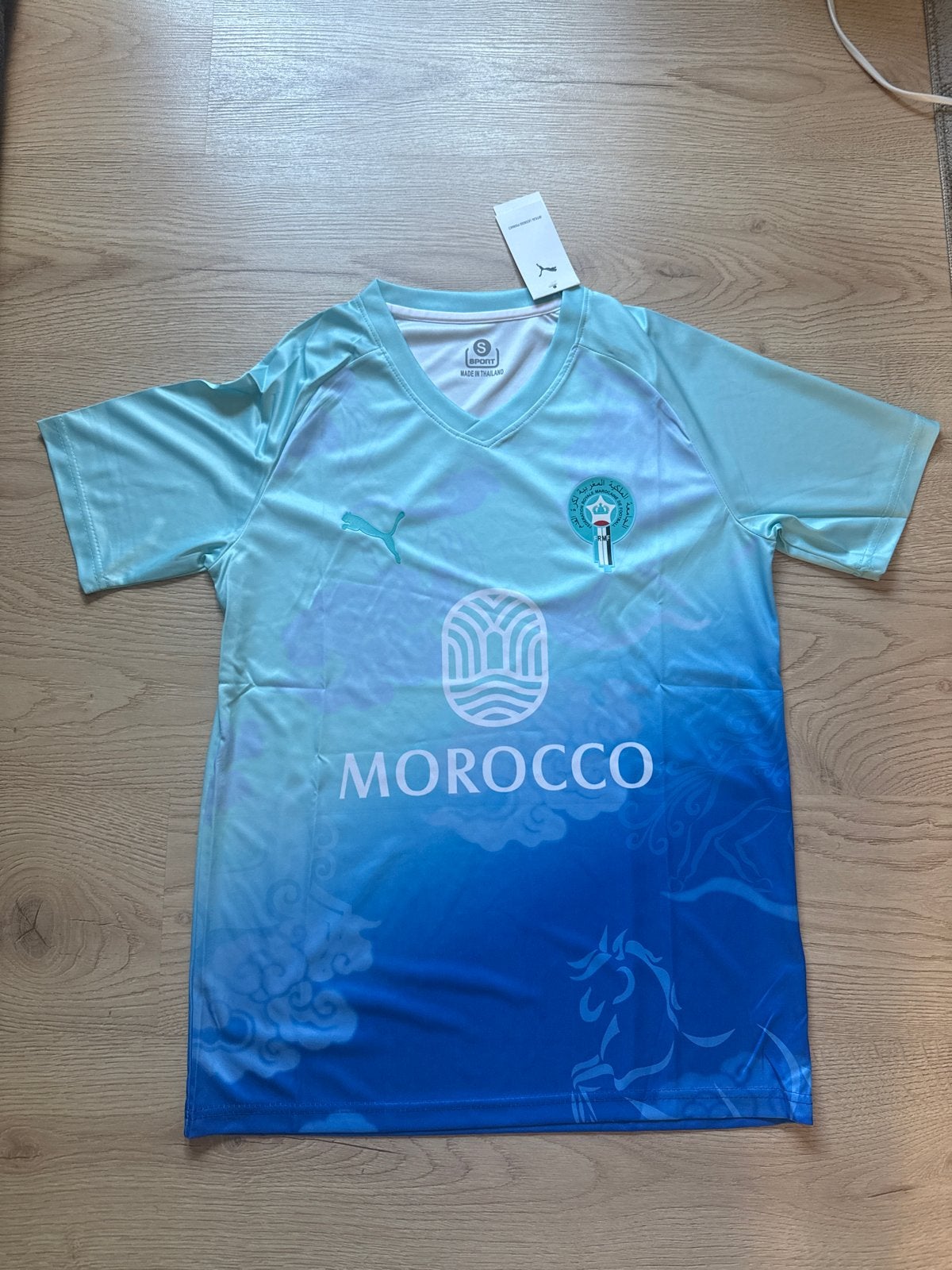 Marokko voetbalshirt - Maat S - Nieuw met kaartjes, Ophalen of Verzenden, Nieuw, Maat 46 (S) of kleiner, Meerkleurig