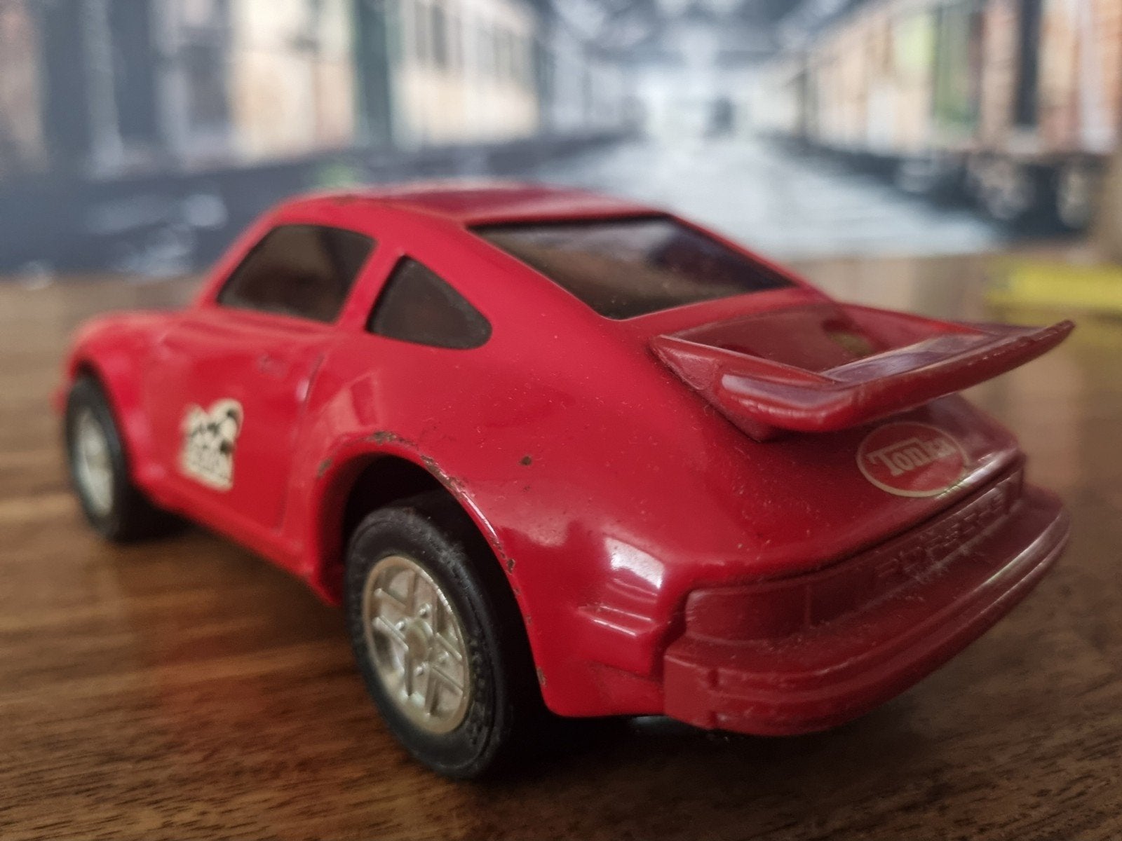 Tonka Porsche 911 Turbo Rood, Ophalen, Gebruikt