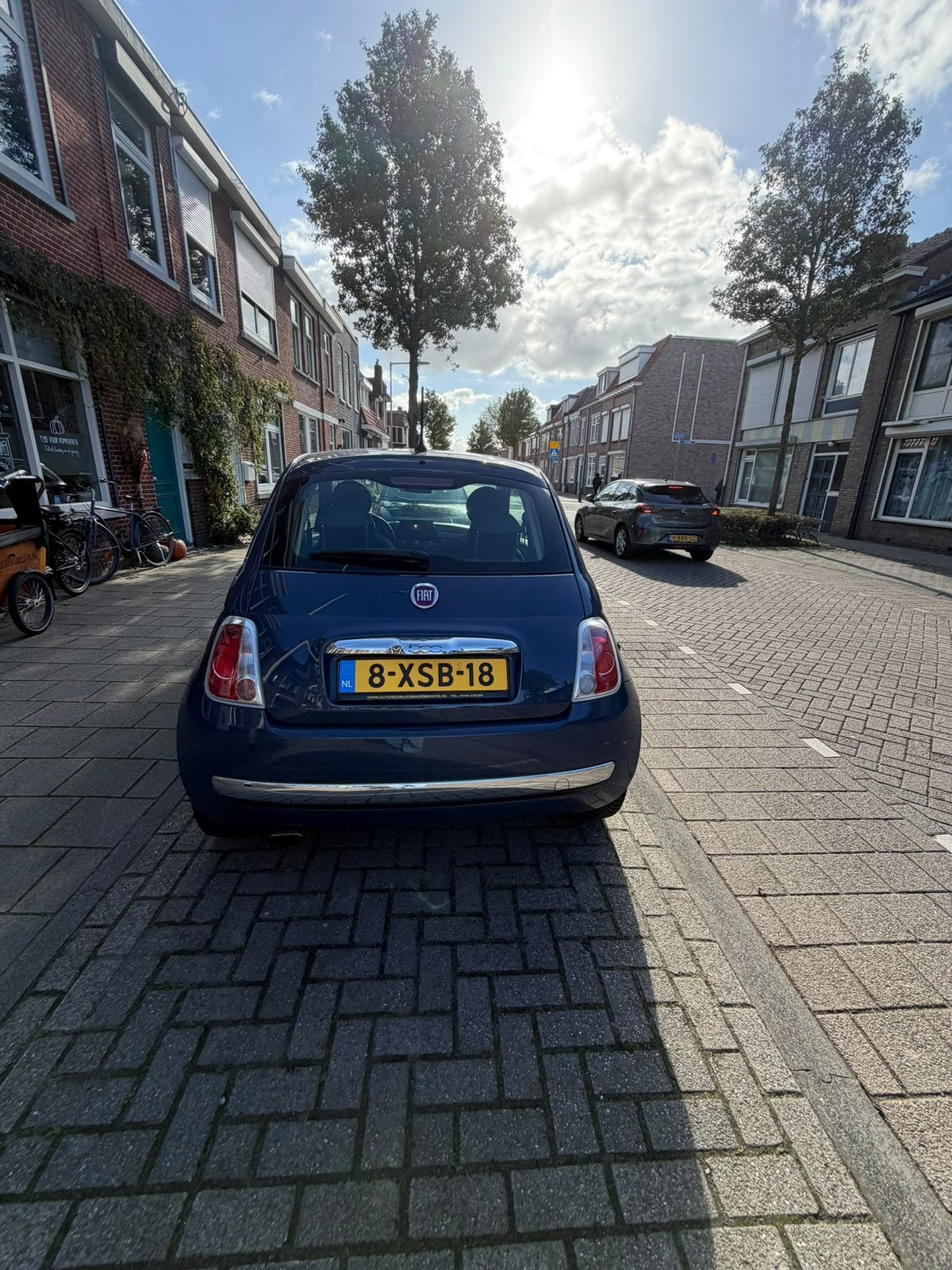 Fiat 500 blauw/pers, Auto's, Particulier, Te koop