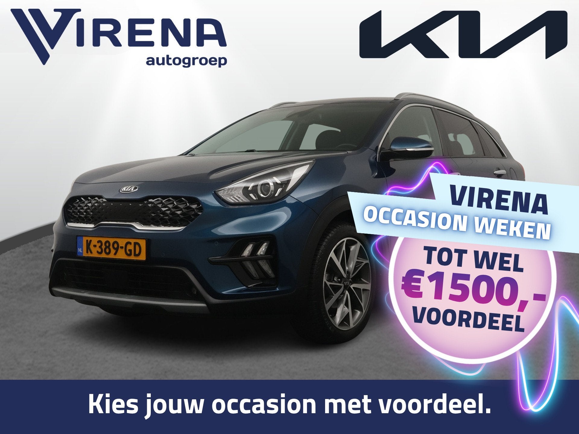 Kia Niro 1.6 GDi Hybrid DynamicPlusLine - Trekhaak - Stoel/s