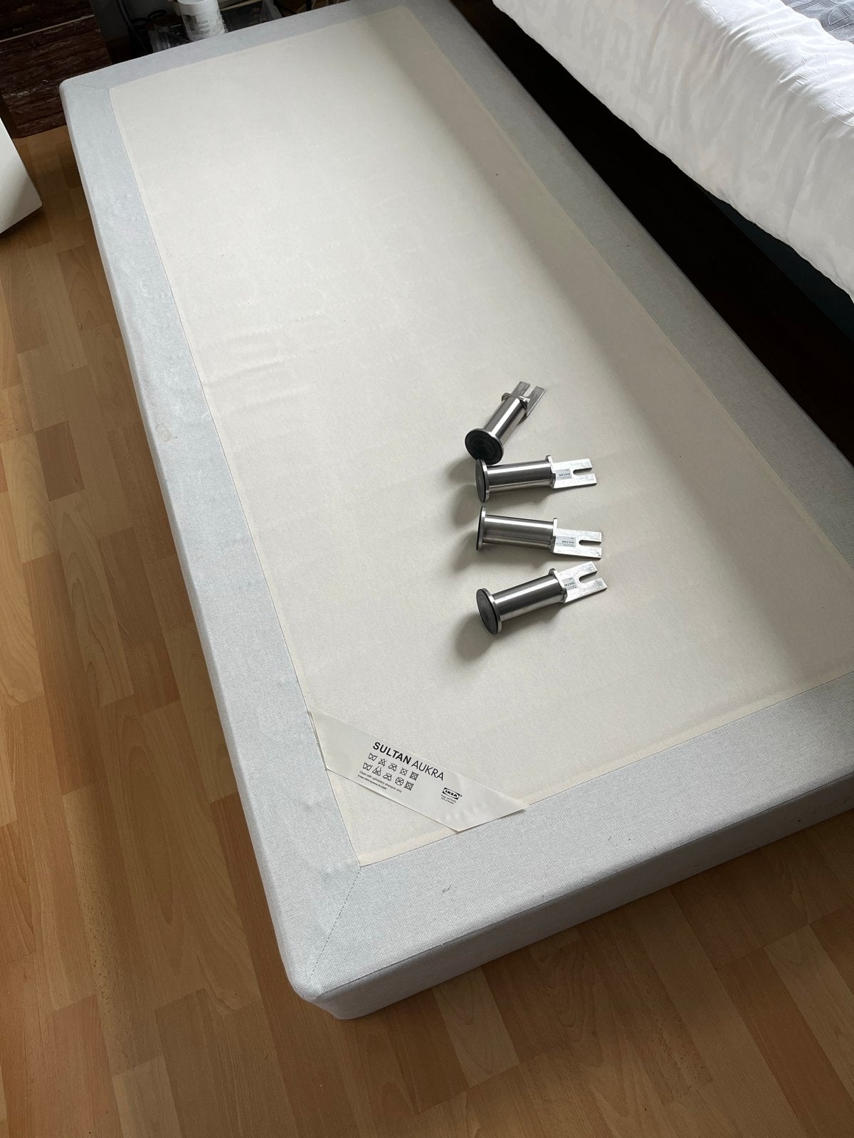 Student; Ikea Sultan Boxspring 90x200 met poten, Ophalen, Gebruikt, 90 cm, Eenpersoons