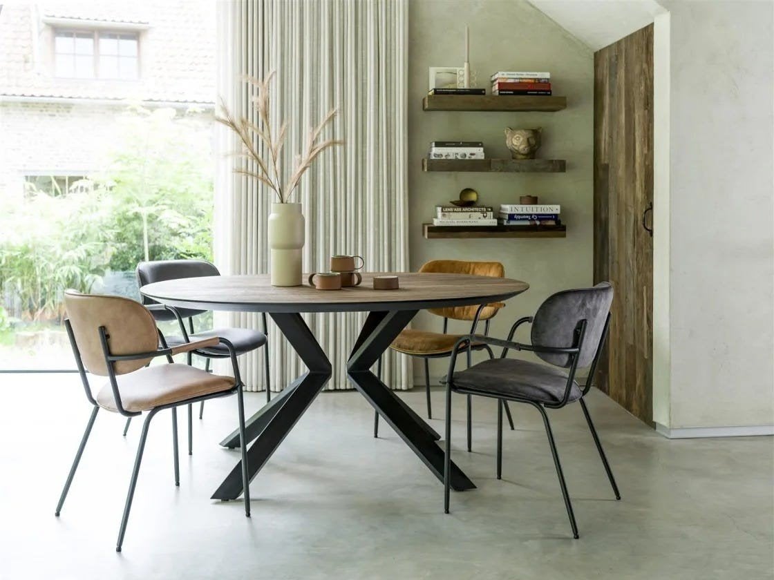 Xooon Fresno eettafel - 160cm bij 120cm, 100 tot 150 cm, Zo goed als nieuw, Vijf personen of meer, 150 tot 200 cm