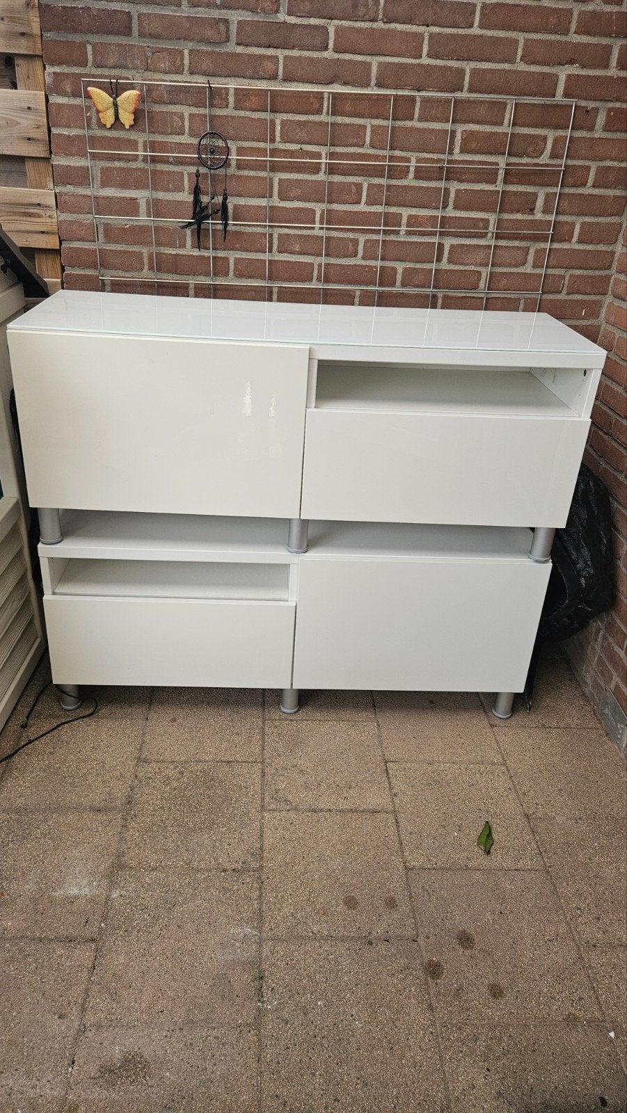 Besta TV-meubel/dressoir met lades en planken, Huis en Inrichting, Kasten | Schoenenkasten, Ophalen, Gebruikt, Modern