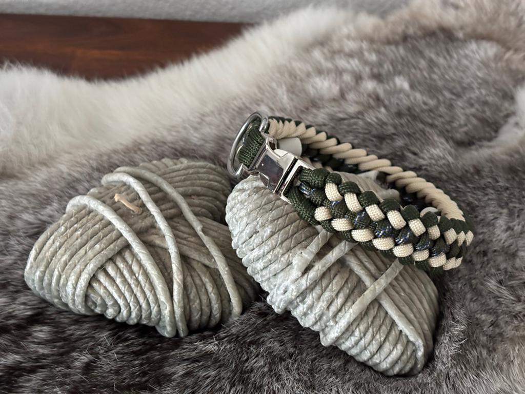Halsband hond EMX kralen anti teek/vlo, Ophalen of Verzenden, Handgemaakt, Nieuw