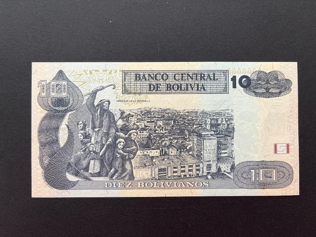 Bolivia 10 bolivianos UNC, Postzegels en Munten, Bankbiljetten | Amerika, Verzenden, Zuid-Amerika