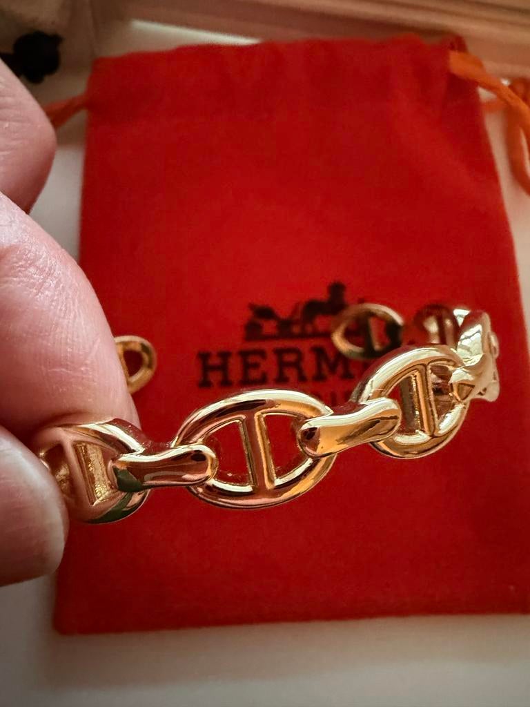 Nieuw Hermes armband, Sieraden, Tassen en Uiterlijk, Armbanden, Ophalen of Verzenden, Nieuw, Goud, Overige materialen