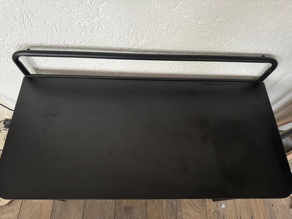 zwarte tafel, Huis en Inrichting, Tafels | Eettafels, Ophalen, 50 tot 100 cm, 50 tot 100 cm, Zo goed als nieuw
