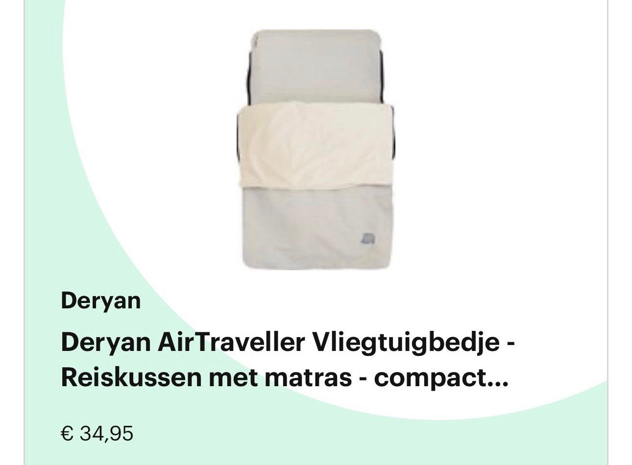 Deryan Vliegtuigbedje, Ophalen, Zo goed als nieuw, Overige typen, Deryan