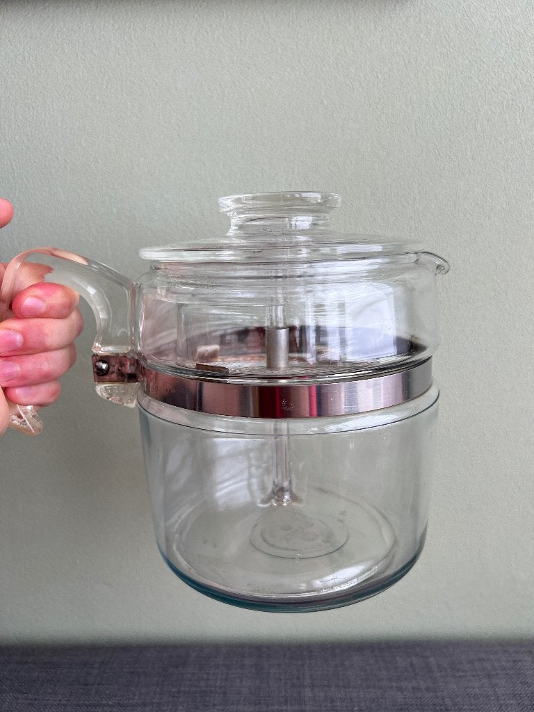 Vintage Pyrex Glazen Percolator - jaren 50/60 - slowkoffie, Ophalen of Verzenden