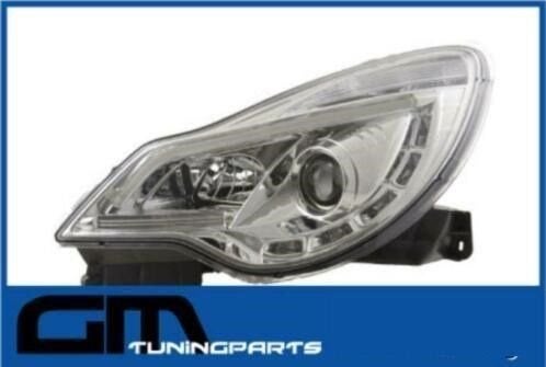 # Led dagrij koplampen opel corsa d # chrome uitvoering, -, -, Opel, Nieuw