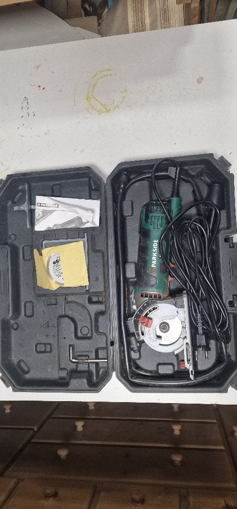 Parkside Mini Cirkelzaag PTS 500 C3, Doe-het-zelf en Verbouw, Ophalen, Gebruikt, Zaag, Parkside